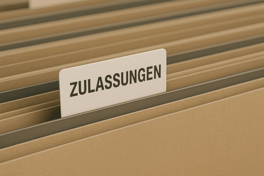 Ordner mit Zulassungen in Dateien