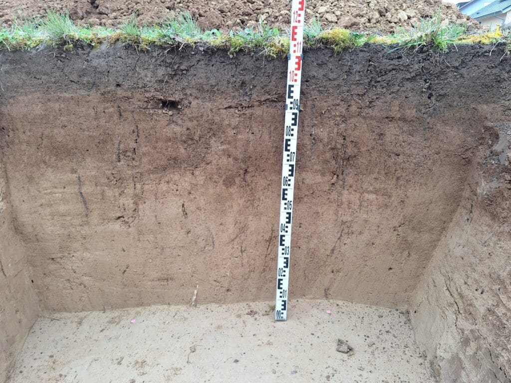 Bodenkundliche Baubegleitung auf einer Baustelle